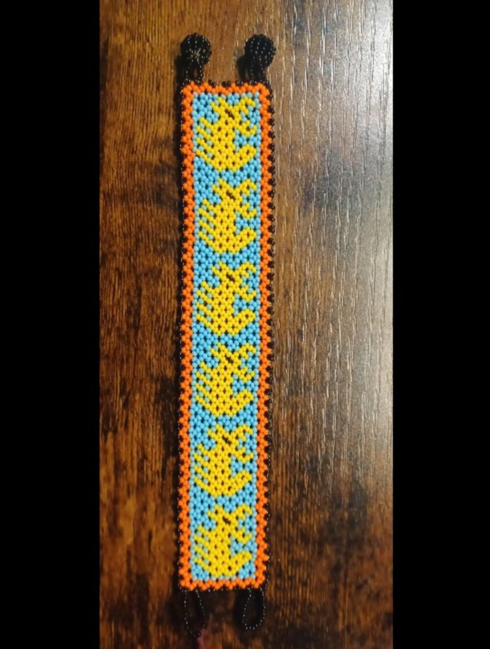 Huichol Native American Tribe Beaded Bracelet from Mexico